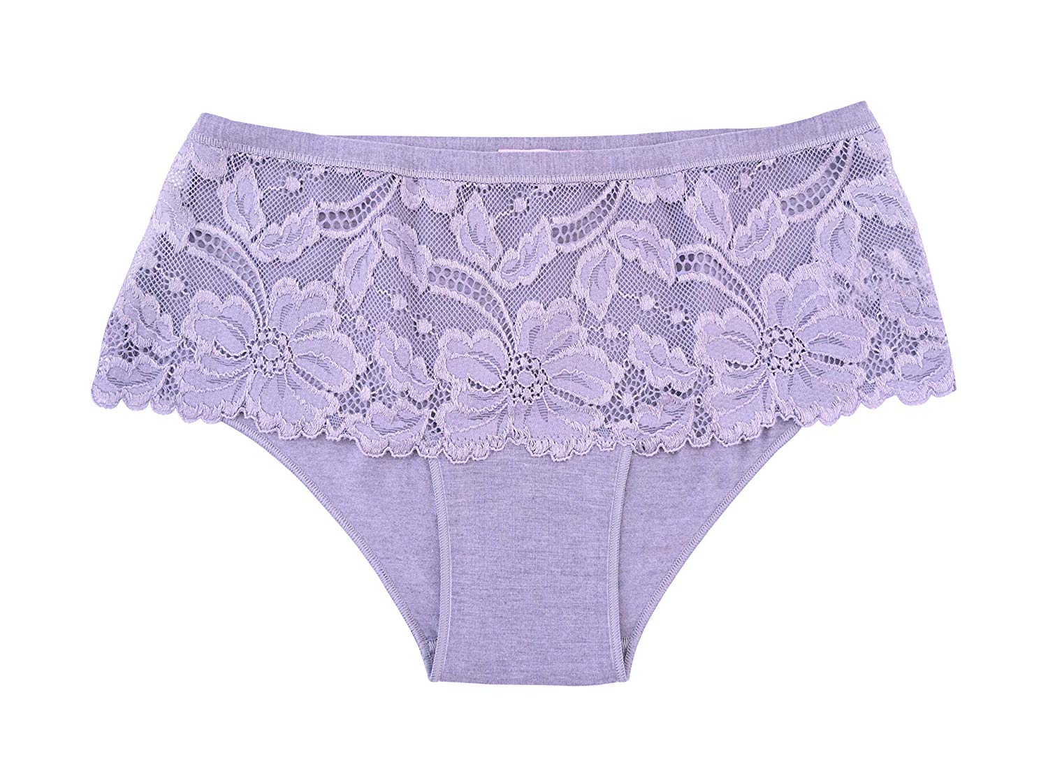 tittimitti EGI Luxury Modal Women's Lace-Trimmed Briefs Panties. Proudly Made in Italy.(1153) — side view