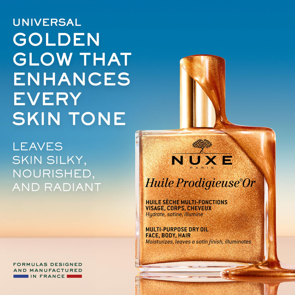 Nuxe Multi-purpose Dry Oil for Face, Body, and Hair - Hydrating, Natural, and Non-Greasy - 1.01 fl oz