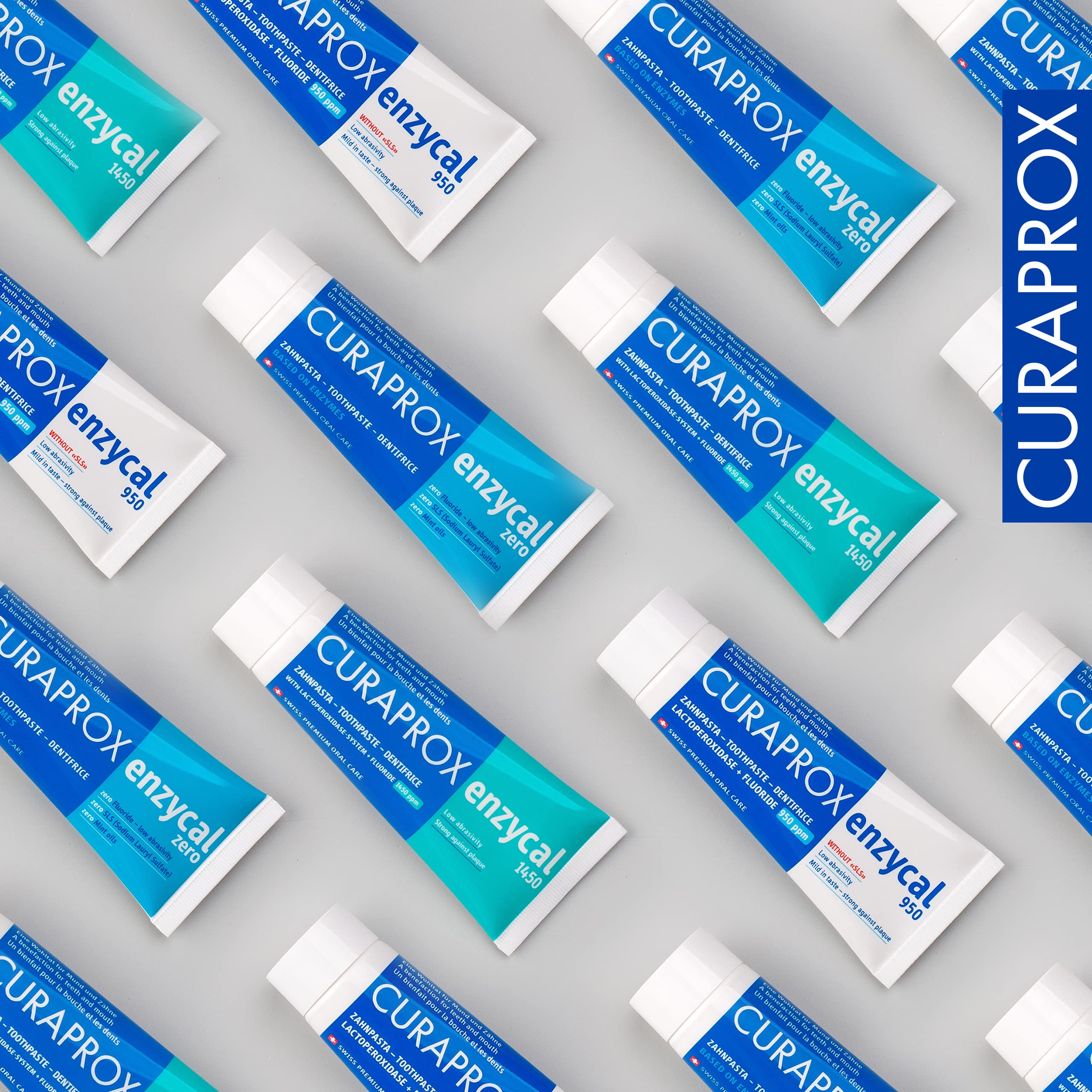 Curaprox Enzycal Zero Toothpaste - Natural Enzyme-Based Oral Care, 75ml