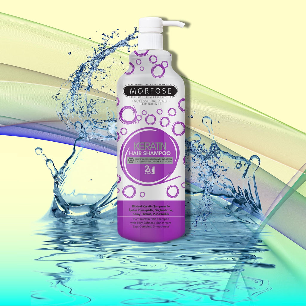Morfose Keratin Shampoo 33oz - Strengthens and Repairs Hair | 1000 ml