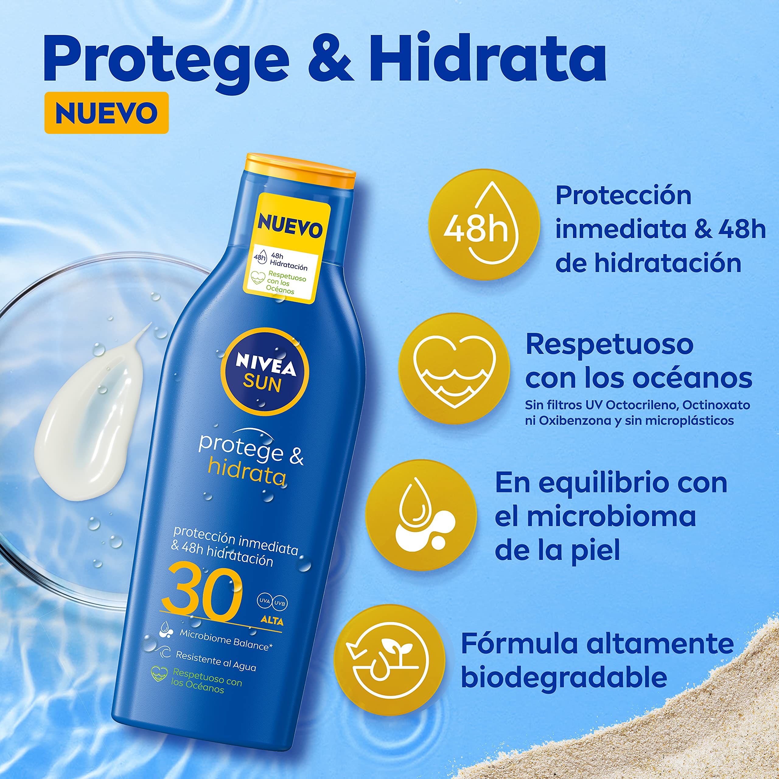 Nivea Sun Sunscreen Lotion SPF 30 - Moisturizing Protection | 200ml