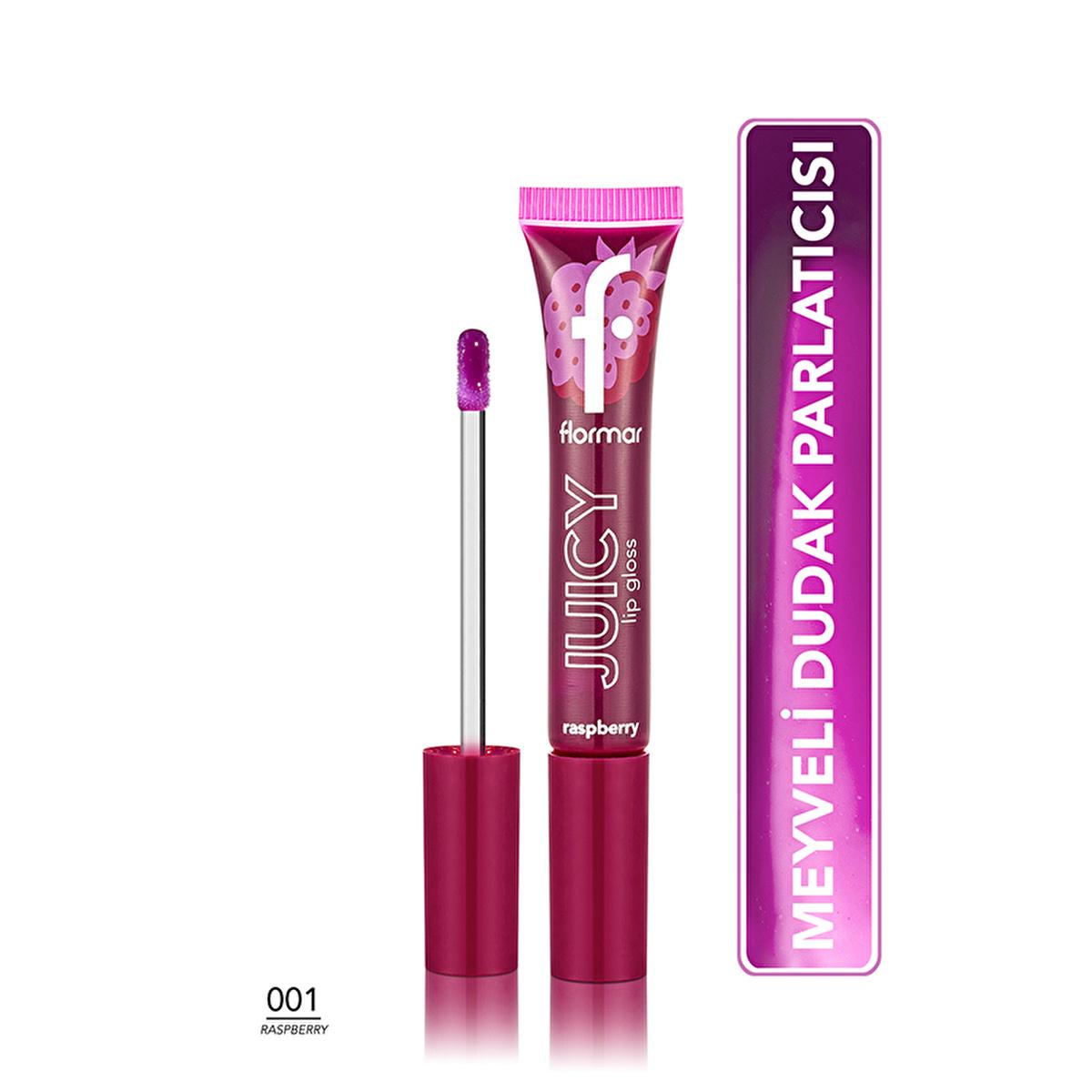 Flormar Juicy Lip Gloss - Moisturizing, Natural Color, Fruit Flavored - Lip Care for Dry Lips