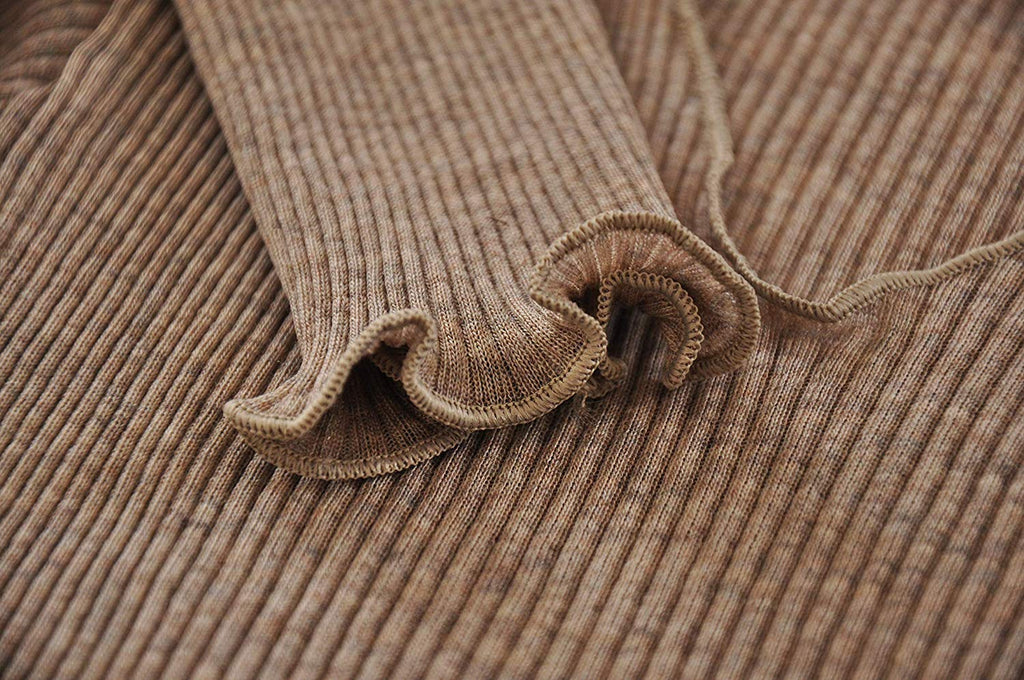 tittimitti EGI Luxury Wool Silk V-Neck Long Sleeve Top. Proudly Made in Italy (1493) — flat-lay composition
