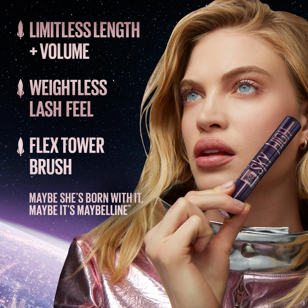 Maybelline Lash Sensational Sky High Mascara - Diamond Shimmer - Volumizing & Lengthening Formula