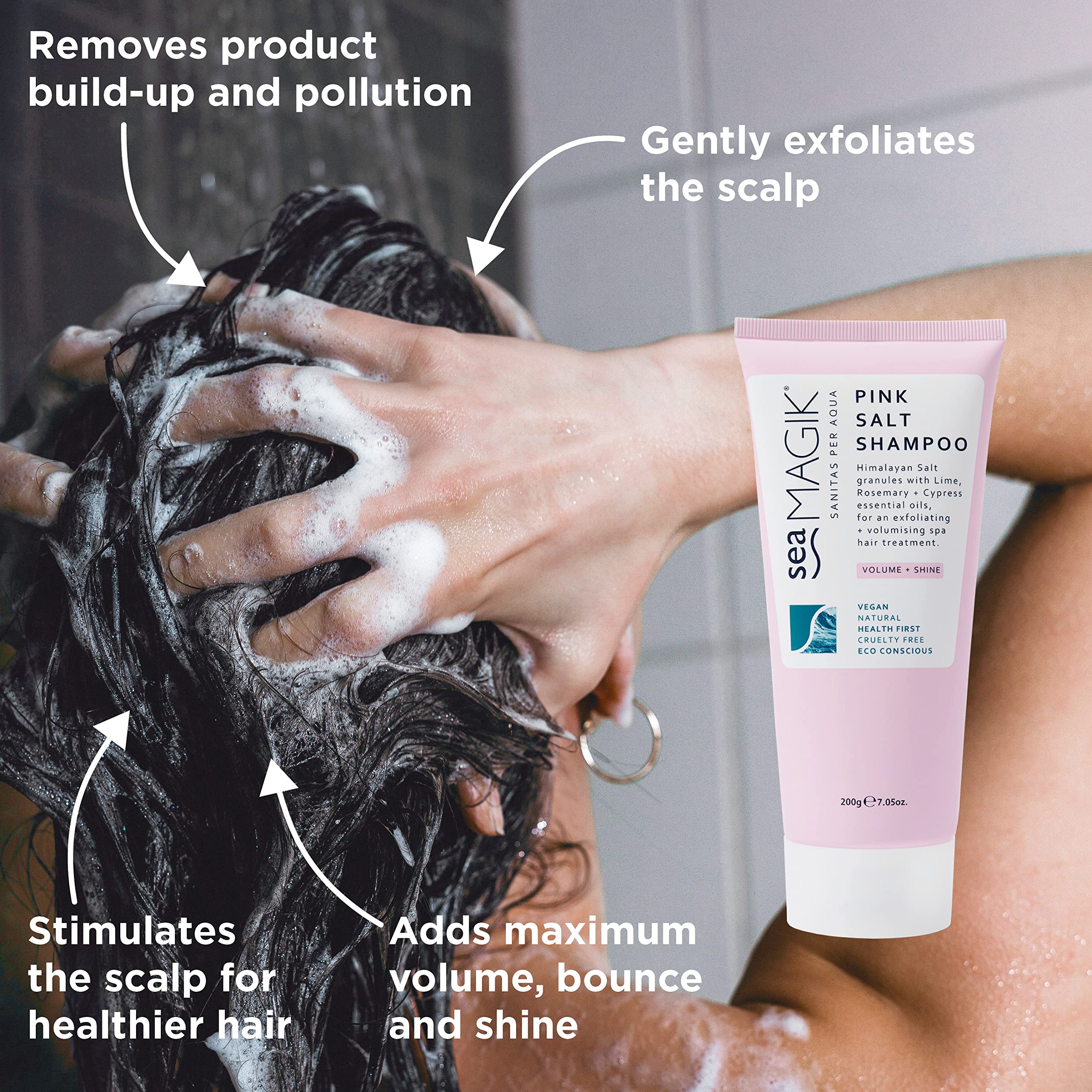 Dead Sea Spa Magik Pink Salt Shampoo 200g