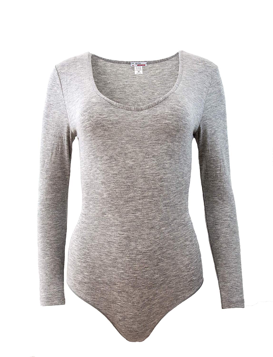 tittimitti EGi Luxury Viscose Women's Bodysuit Long Sleeve. Proudly Made in Italy. — side view