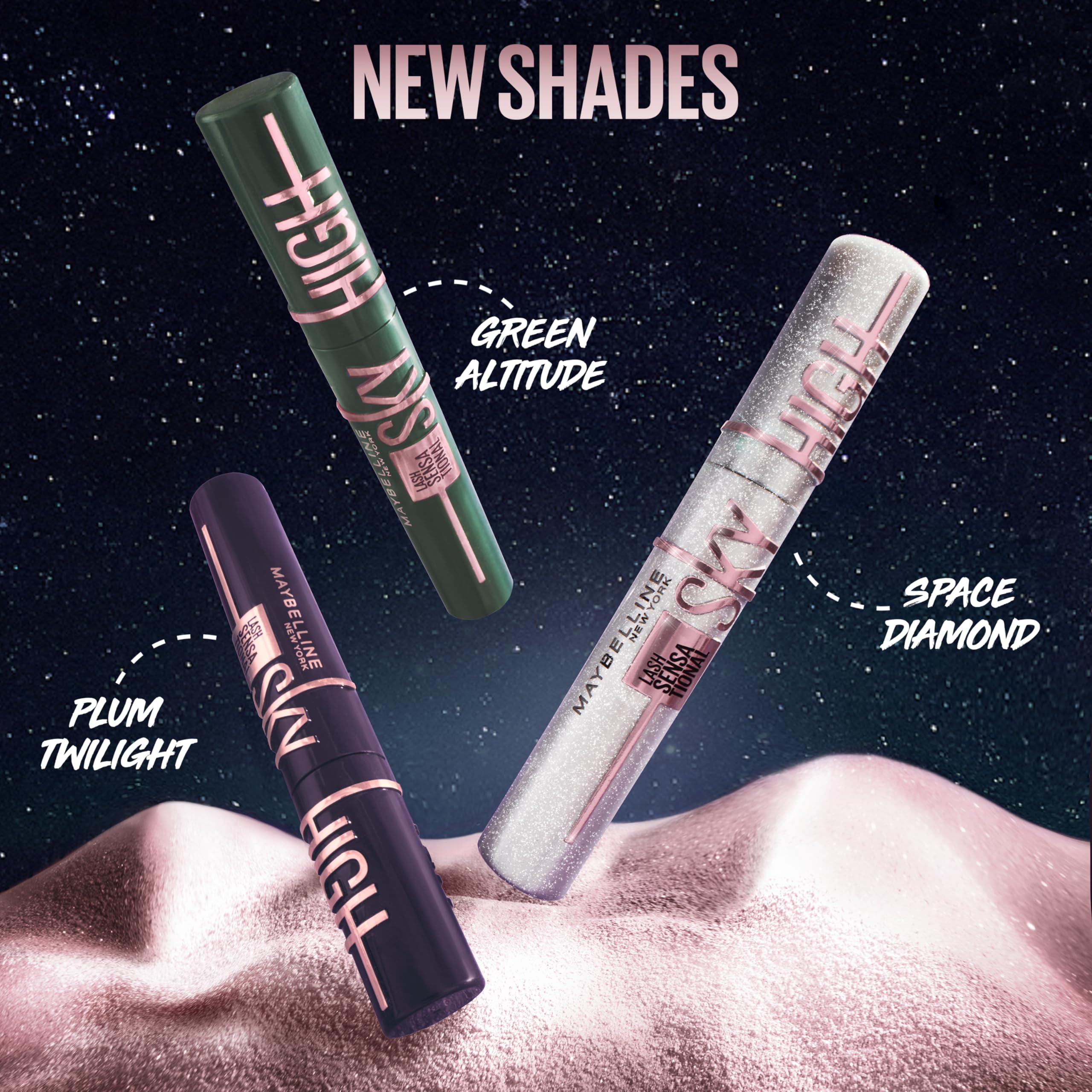 Maybelline Lash Sensational Sky High Mascara - Diamond Shimmer - Volumizing & Lengthening Formula