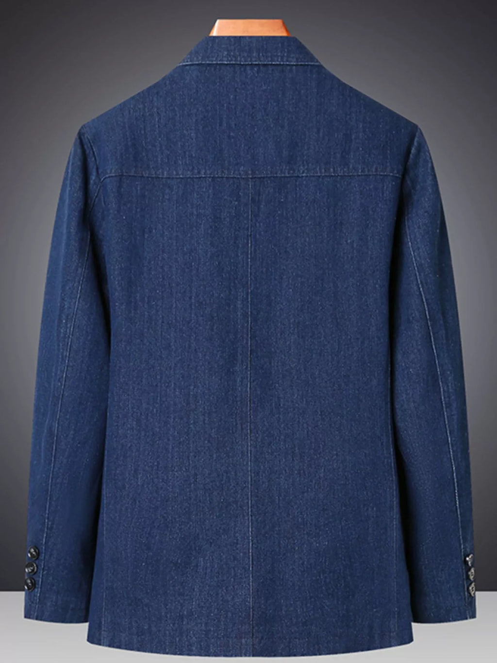 Men's Plus Size Classic Fit Textured Denim Blazer