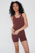 KIMITH BRAND I Am Enough Chocolate Stretch Bodysuit — main product shot