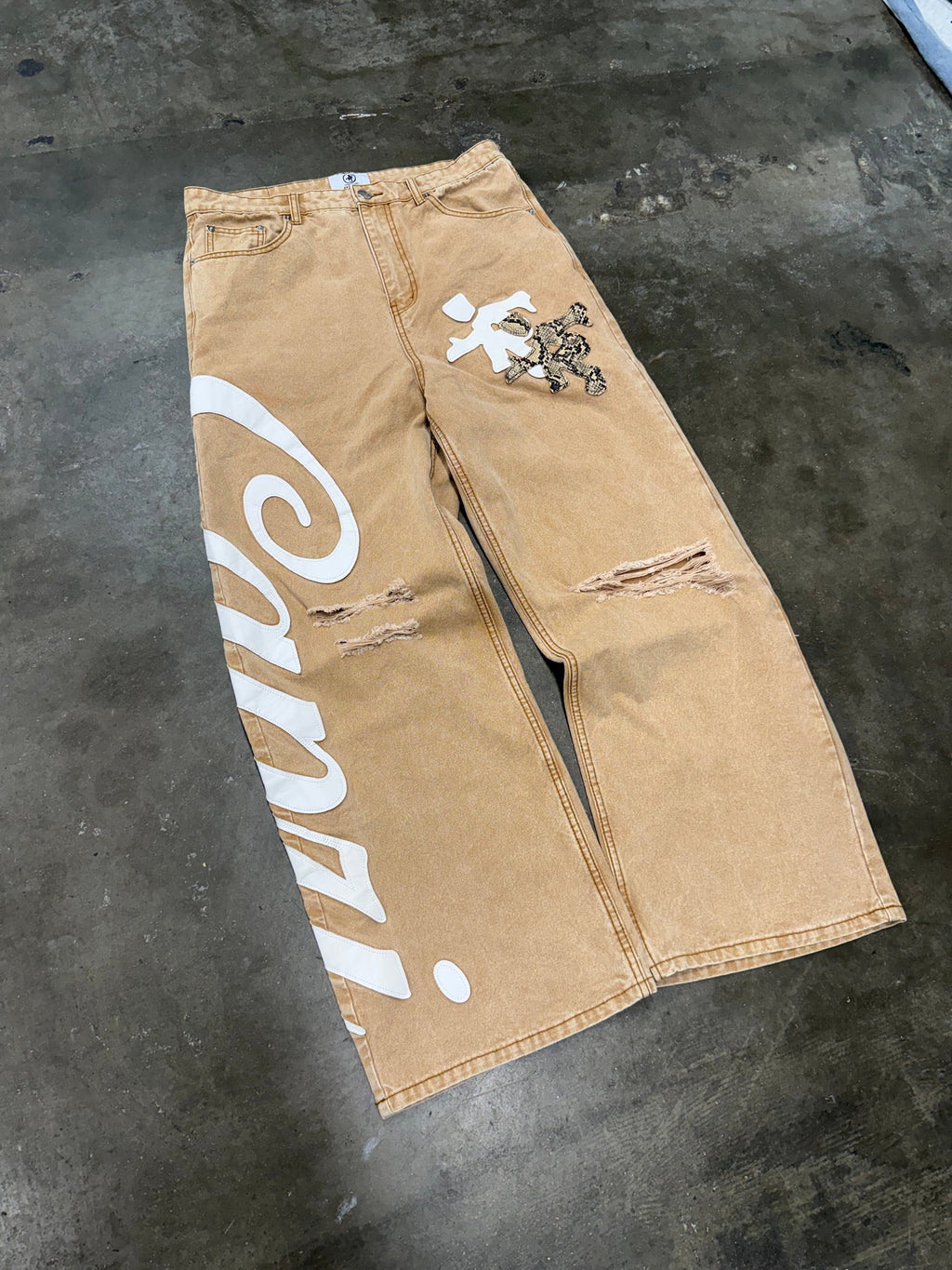 ProjectCapri Caprì Leather jeans — back view