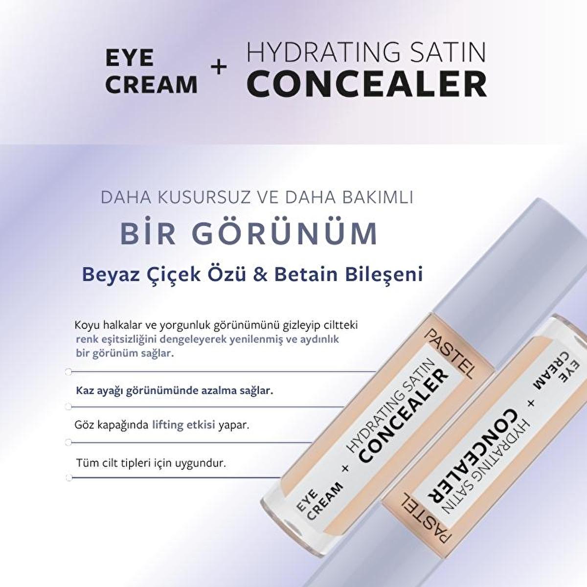 Pastel Eye Cream and Hydrating Satin Concealer Duo for Dark Circles - 0.15 fl oz
