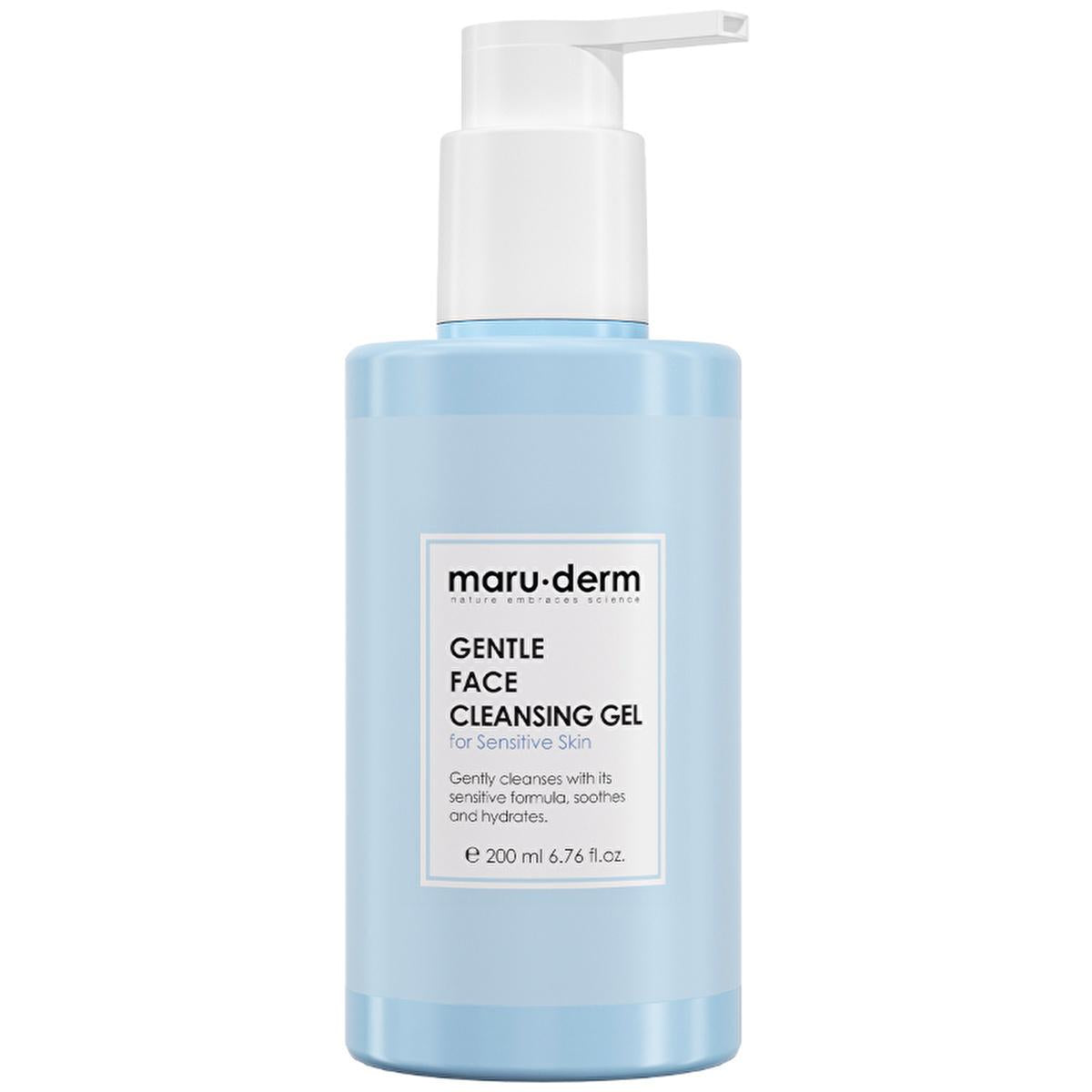 Maruderm Gentle Facial Cleanser for Sensitive & Atopic Skin - Sulfate-Free Face Wash, Soothes Eczema-Prone Skin, Natural, Fragrance-Free
