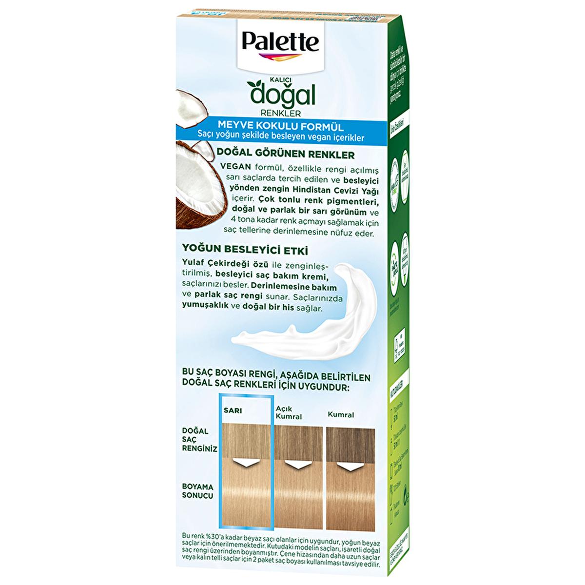 Palette Natural Permanent Hair Dye - Long-Lasting Color with Natural Ingredients