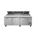 Heavy-Duty 93-Inch Commercial Stainless Steel Pizza Prep Table With Refrigeration (SAK52193) – SAKSBY WHOLESALE