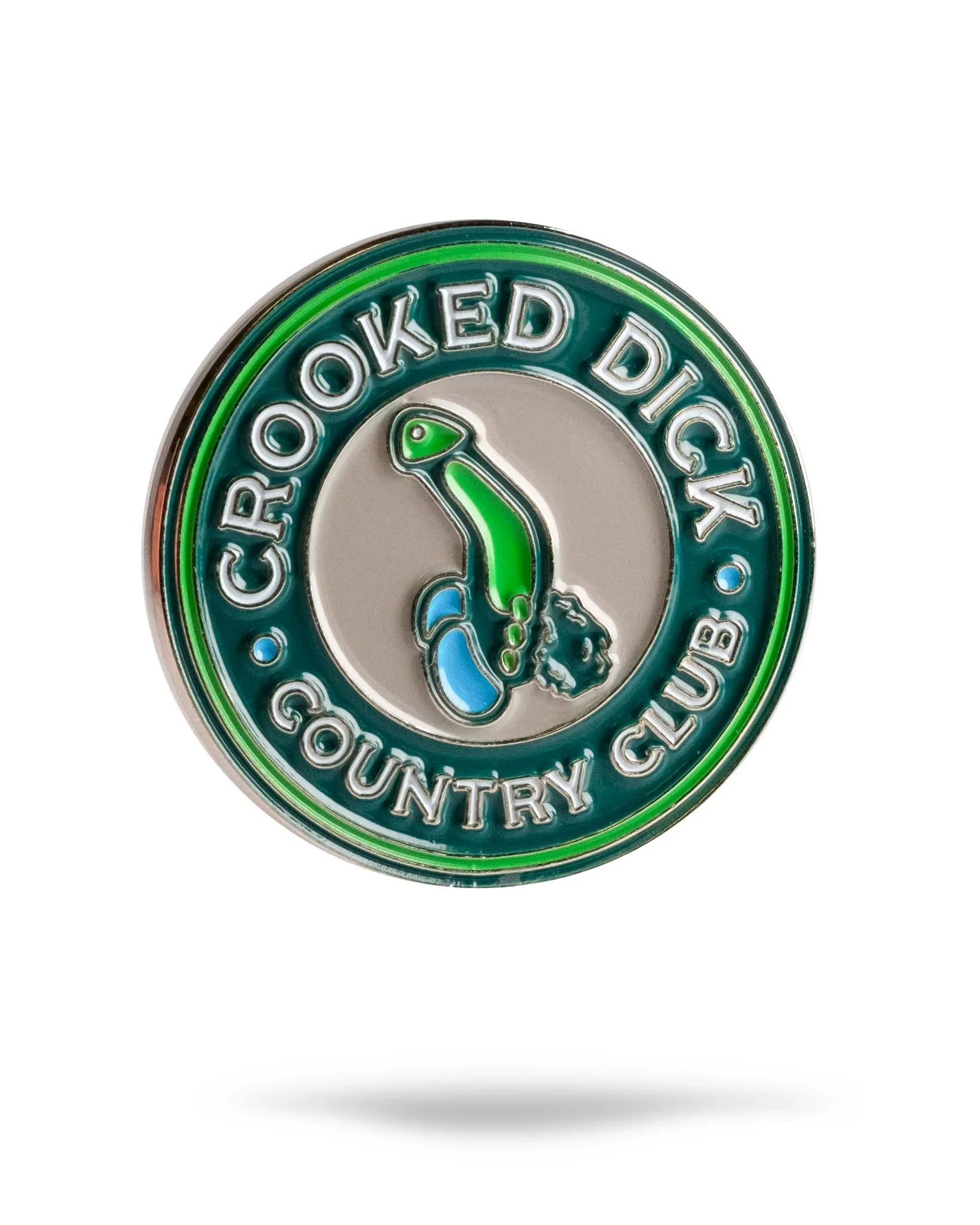 Crooked Dick CC Ball Marker – Pins and Aces, view 2