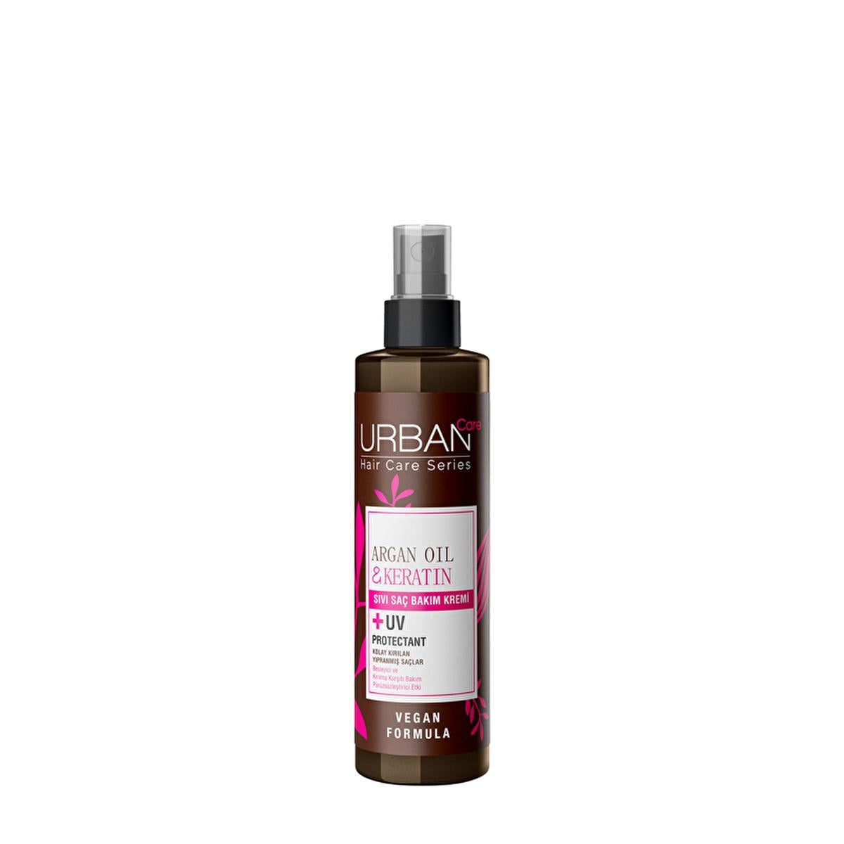 Urban Care Argan Oil & Keratin Leave-In Hair Conditioner: Repair Damaged Hair, Prevent Breakage, UV Protection, Vegan Hair Care