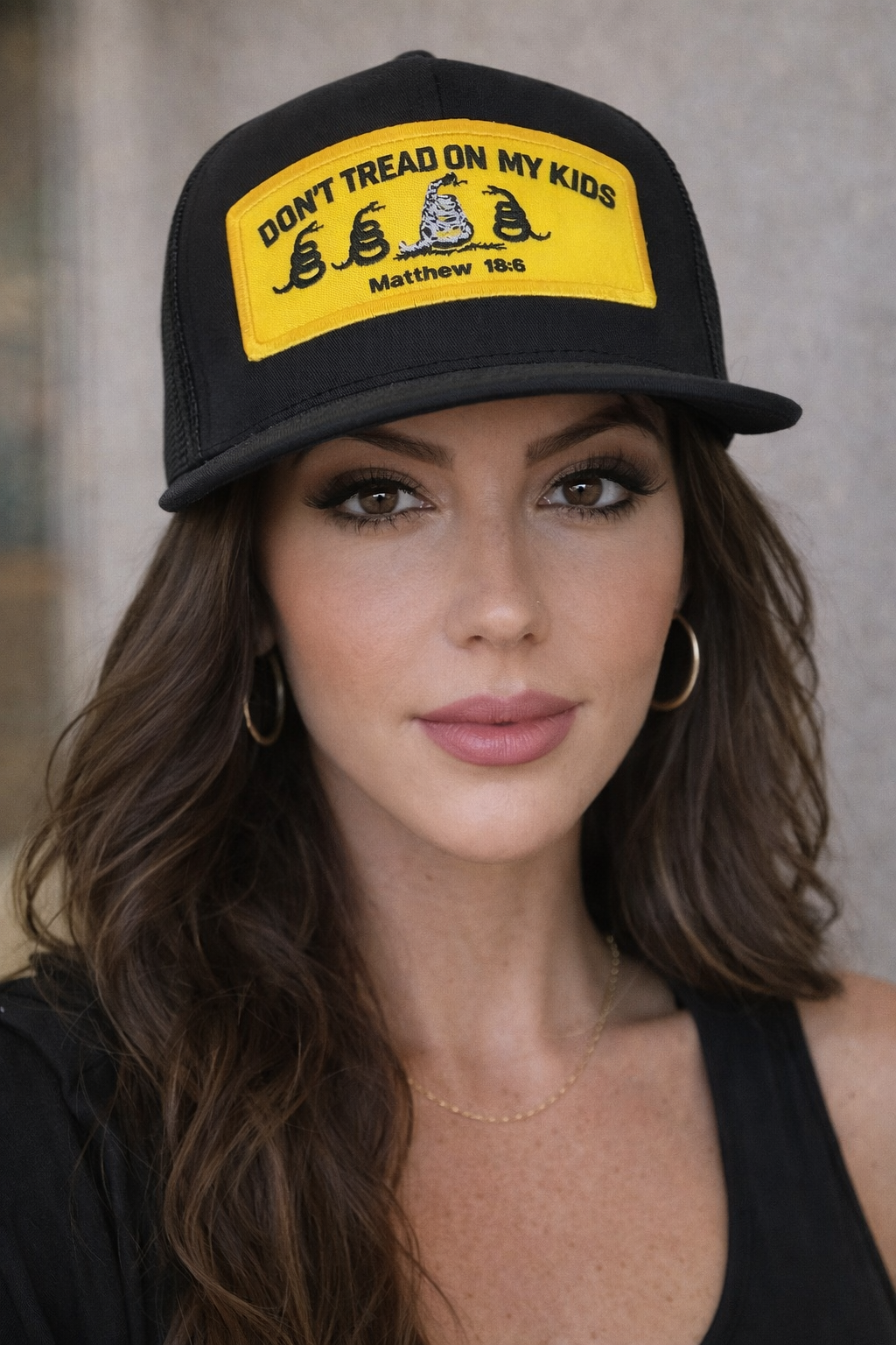 Pretty Little Patriot Pretty Little Patriot Don't Tread on My Kids Trucker Hat -clearance — main product shot
