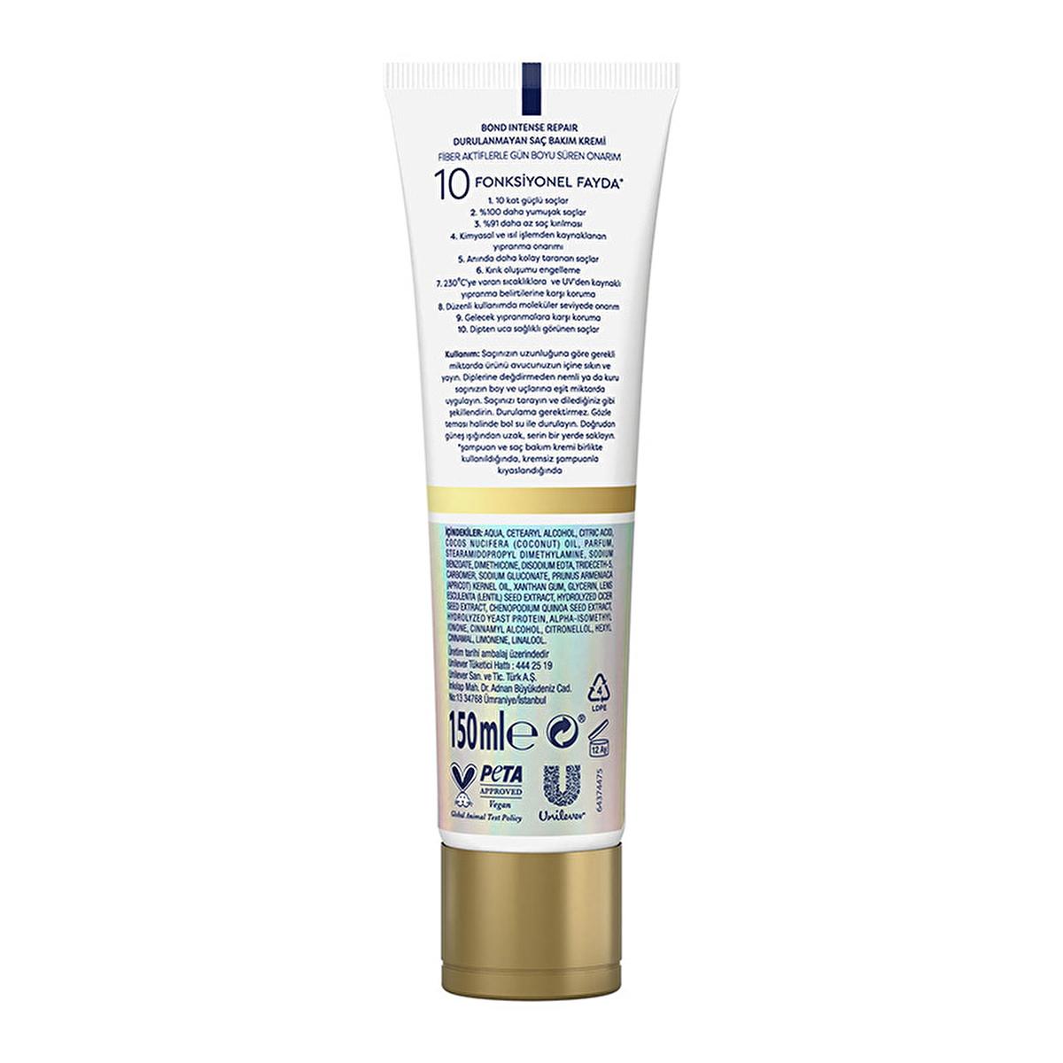 Dove Bond Intense Repair Leave-In Hair Conditioner: Reverse Damage, Peptide Repair & Heat Protection for Silky, Strong Hair