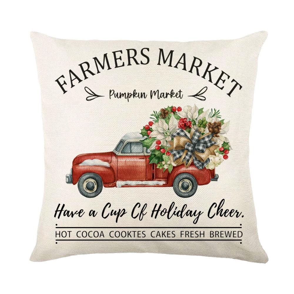 Mandotos Christmas Pillow Covers Snowflake Stamping