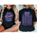 "Stars and Stripes and Human Rights" T-Shirt – America 250th Anniversary Social Justice Patriotic Graphic Tee