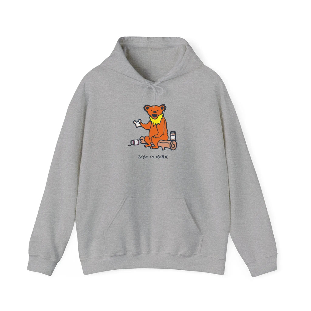 Life is Dead Snackin' Bear Hoodie