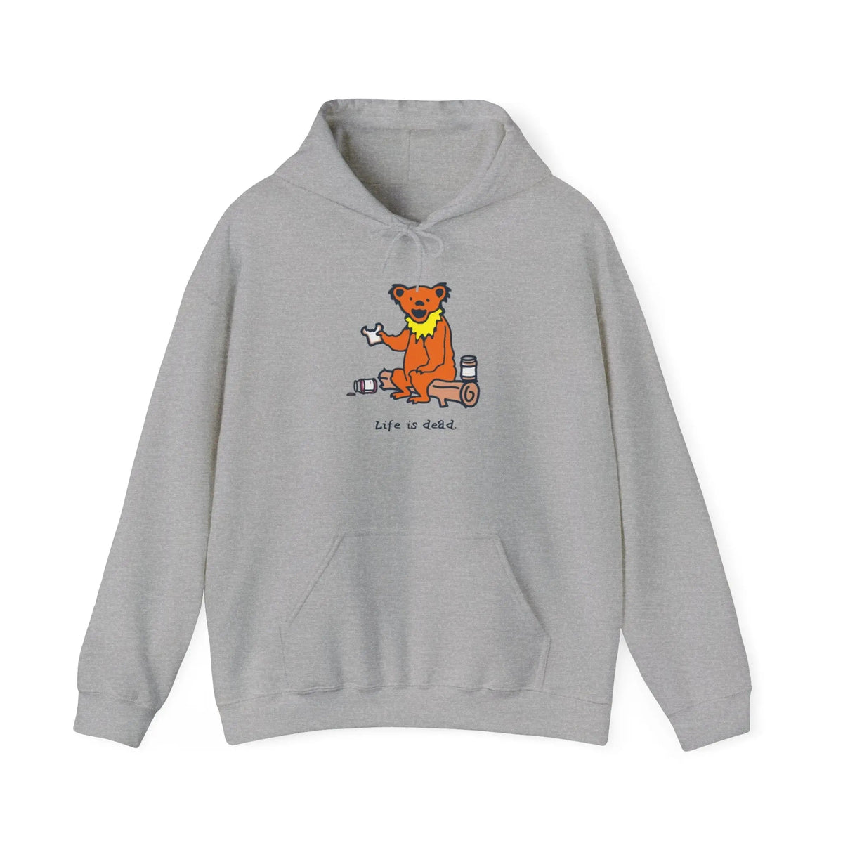 Life is Dead Snackin' Bear Hoodie