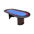Premium 96-Inch Poker Table With Speed Cloth And Wooden Texture Racetrack For 10 Players (SAK75023) – SAKSBY WHOLESALE