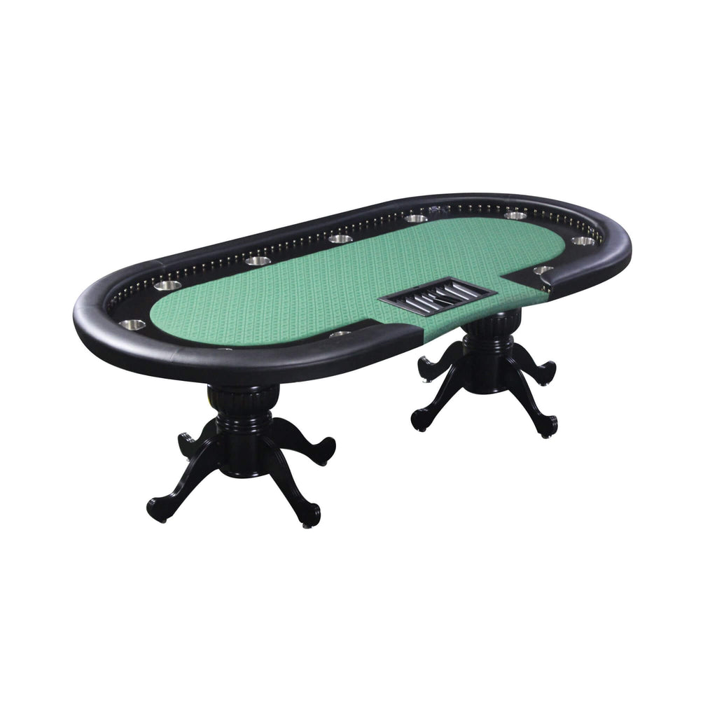 96-Inch Premium 10-Player Poker Table With Cup Holders And Chip Tray (SAK16495) – SAKSBY WHOLESALE, view 3