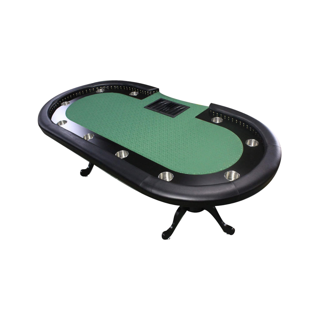 96-Inch Premium 10-Player Poker Table With Cup Holders And Chip Tray (SAK16495) – SAKSBY WHOLESALE, view 5