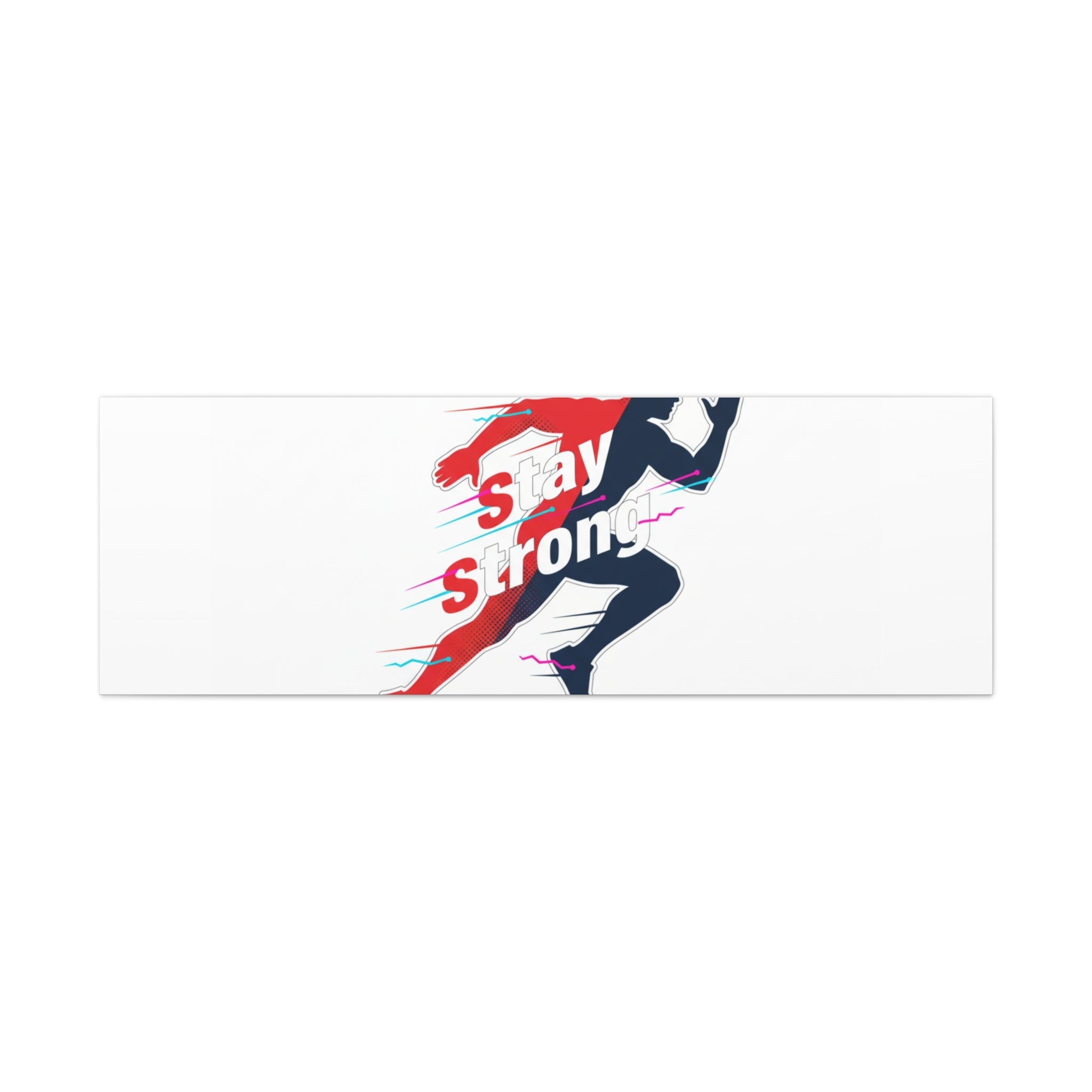 Stay Strong Runner Canvas | Fitness Motivation, Gym Wall Art