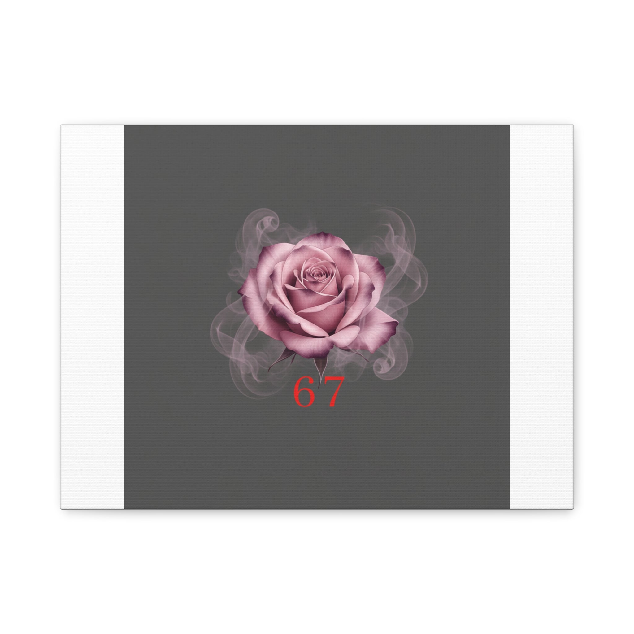 6 7 Valentine's Canvas | Viral Gothic Rose Wall Art | 6 7 Meaning Dark Romance