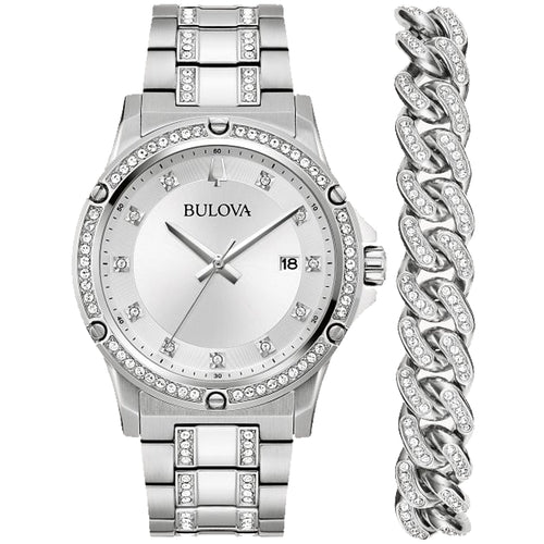 Bids.com Bulova Men's Crystal Box Set, Watches