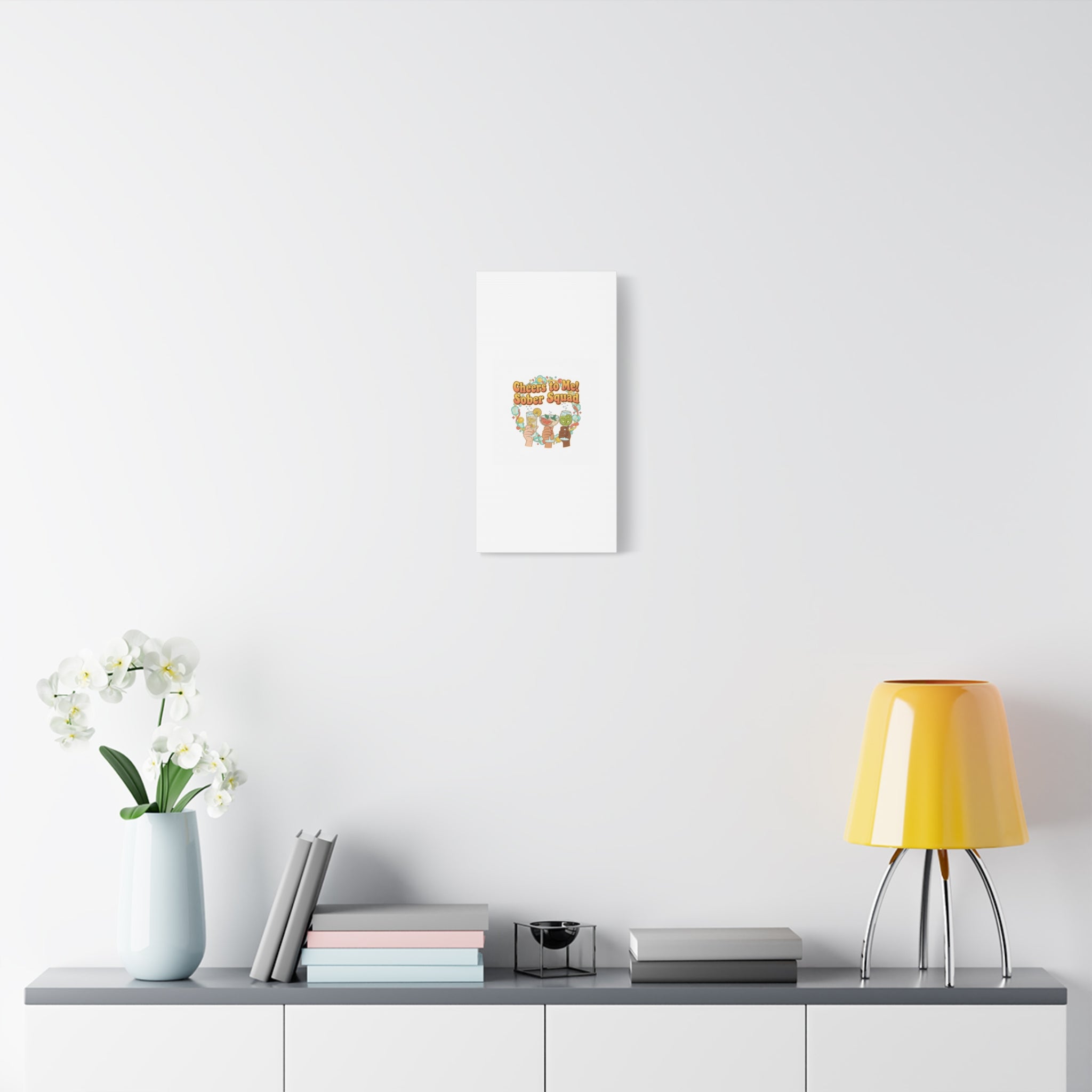 Cheers to Me Sober Squad Canvas | Dry January Mocktail Art