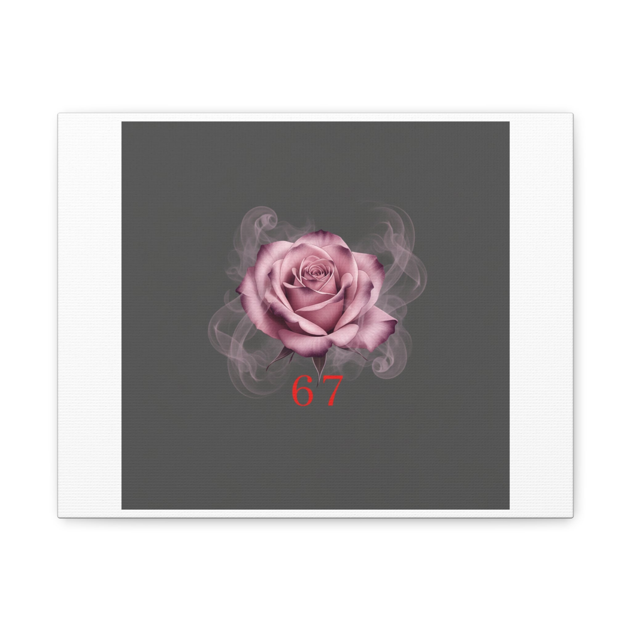 6 7 Valentine's Canvas | Viral Gothic Rose Wall Art | 6 7 Meaning Dark Romance