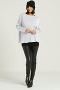 Pima Cotton Luxury Boxy T-Shirt - White