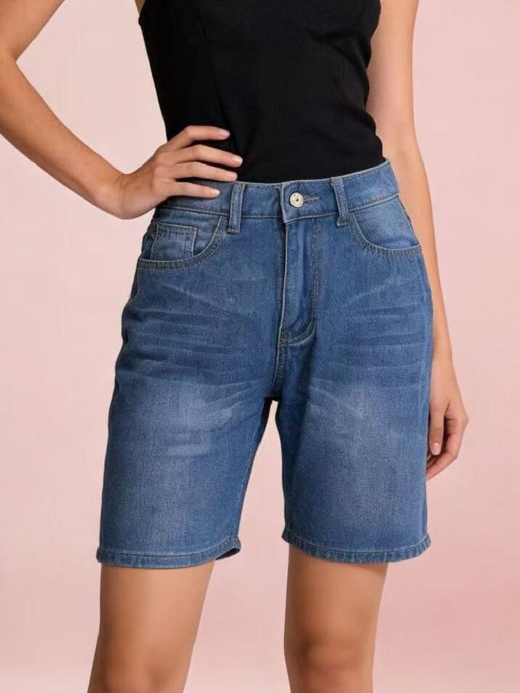 High Waist Denim Shorts