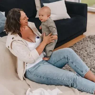 Lansinoh Wearable Double Breast Pump - Hands-Free, 4 Modes, 9 Suction Levels, LED Display