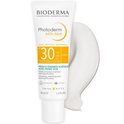 Bioderma Sunscreen and Mattifying Cream for Oily Skin - SPF30 Protection, Non-Comedogenic, Fragrance-Free