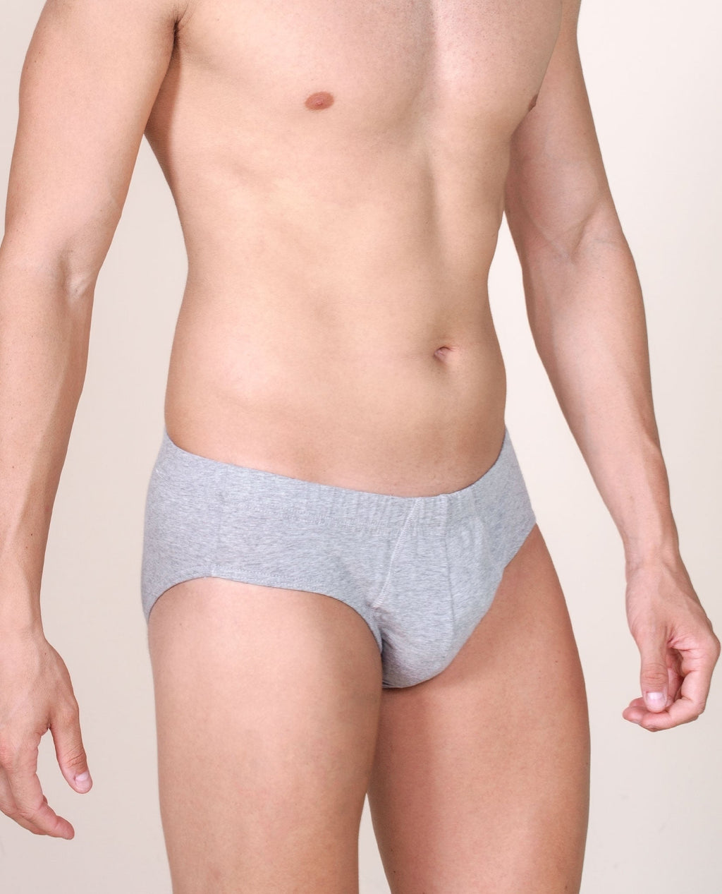 tittimitti BASIC COTTON Premium Quality Italian Underwear Cotton Men's Briefs Without Fly. Proudly Made in Italy (983) — side