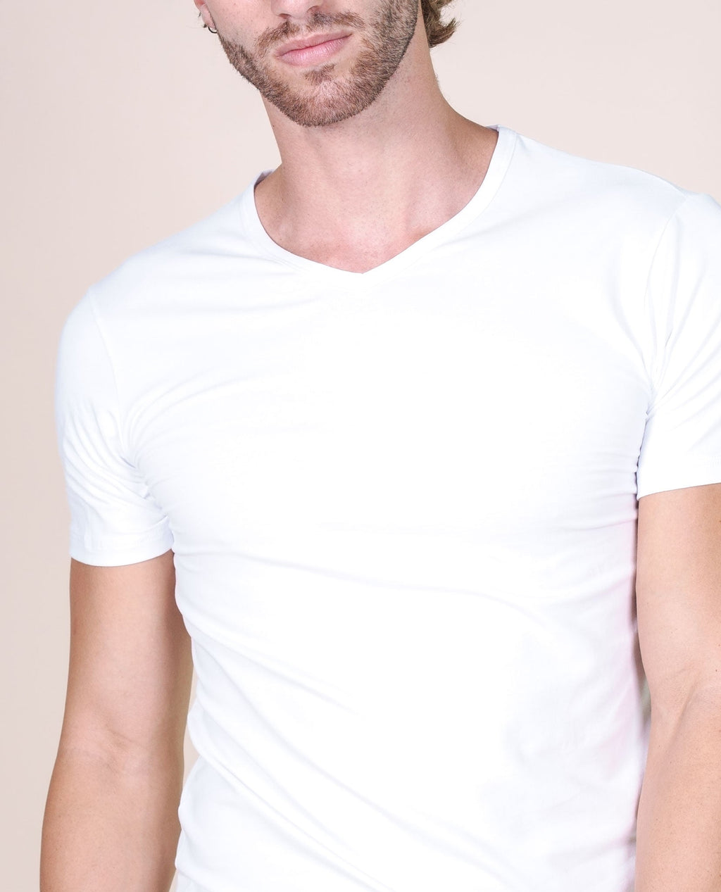 tittimitti BASIC COTTON Free Spirit Premium Quality Cotton Men's V - Neck T-Shirt Proudly Made in Italy (985) — alternative a