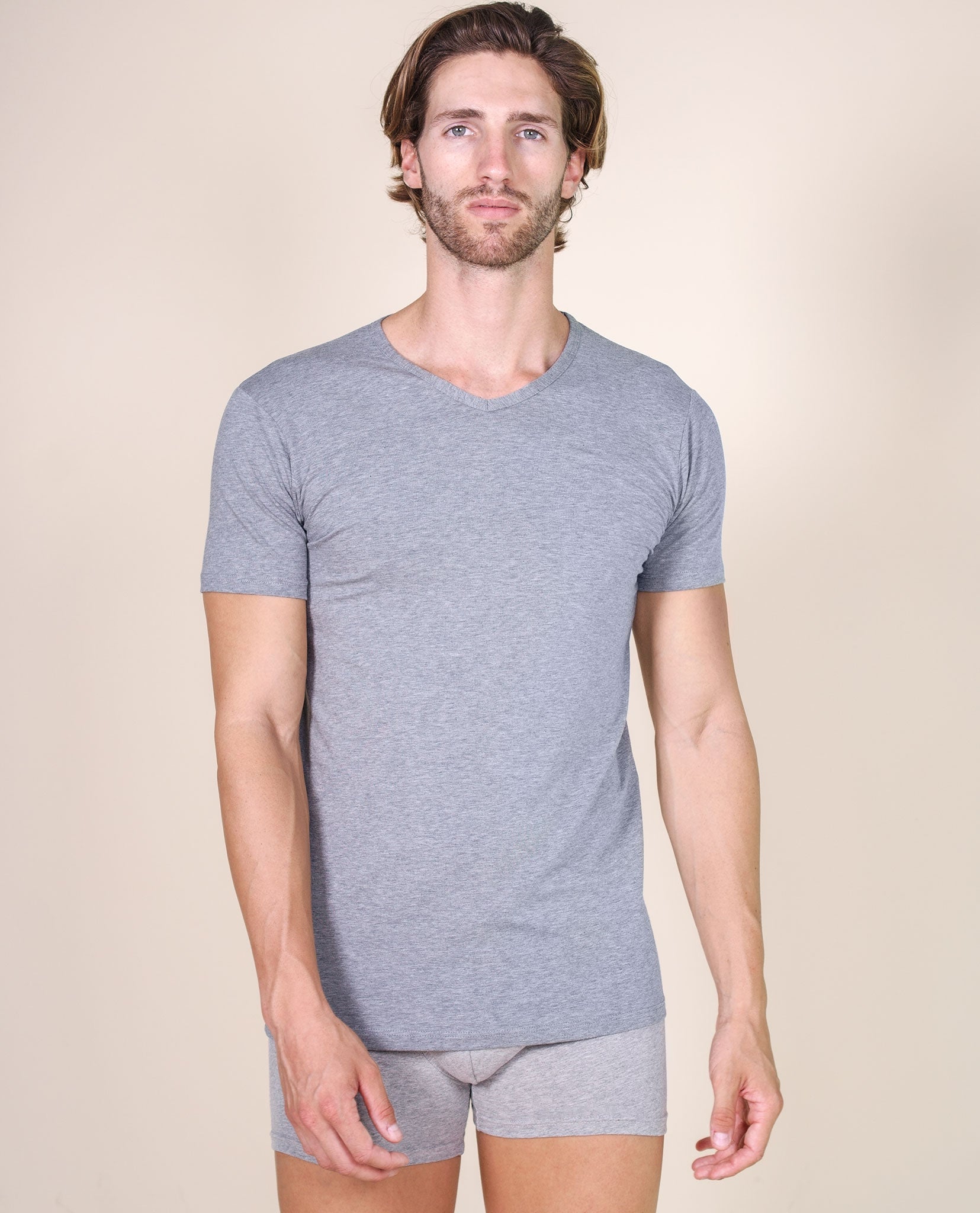 tittimitti BASIC COTTON Free Spirit Premium Quality Cotton Men's V - Neck T-Shirt Proudly Made in Italy (985) — packaging