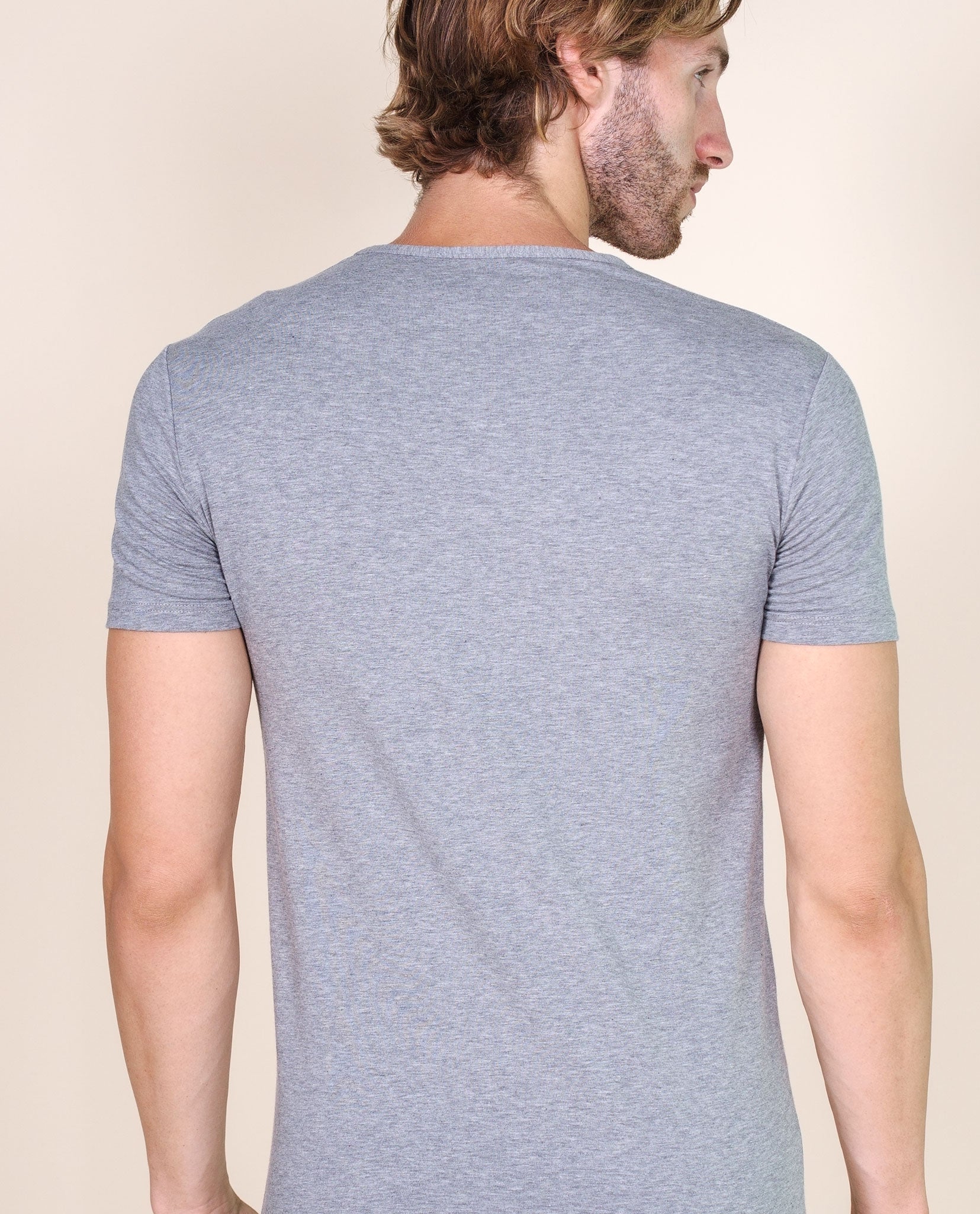 tittimitti BASIC COTTON Free Spirit Premium Quality Cotton Men's V - Neck T-Shirt Proudly Made in Italy (985) — feature highl