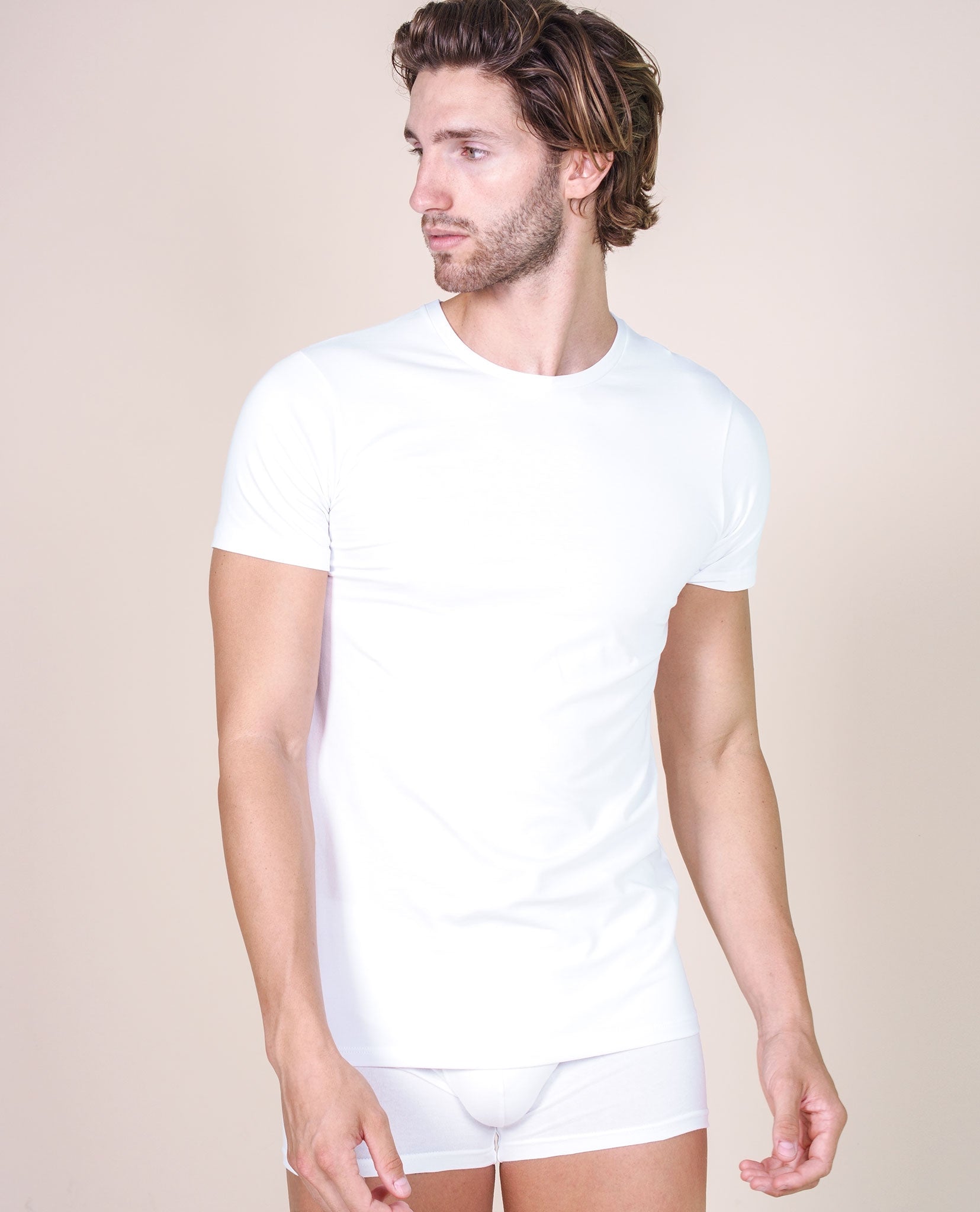tittimitti BASIC COTTON Free Spirit Premium Quality 100% Cotton Men's Crew Neck T-Shirt. Proudly Made in Italy (906) — altern