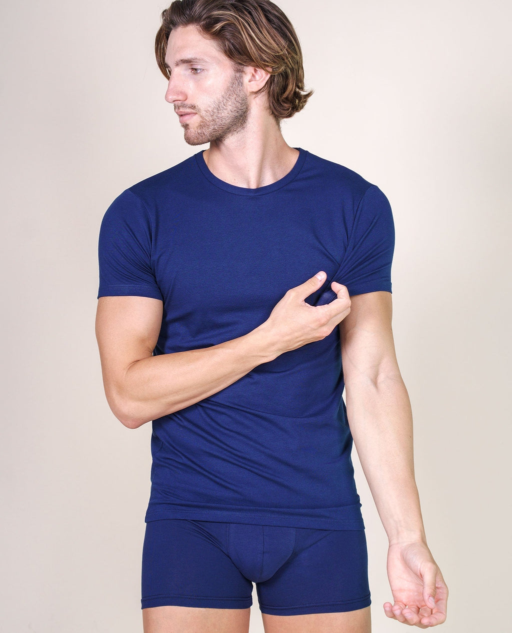 tittimitti BASIC COTTON Free Spirit Premium Quality 100% Cotton Men's Crew Neck T-Shirt. Proudly Made in Italy (906) — packag