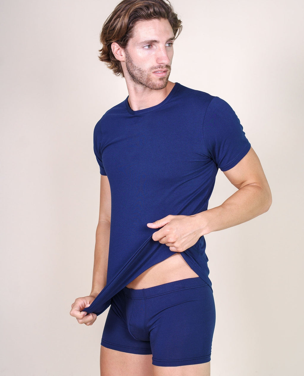 tittimitti BASIC COTTON Free Spirit Premium Quality 100% Cotton Men's Crew Neck T-Shirt. Proudly Made in Italy (906) — fabric