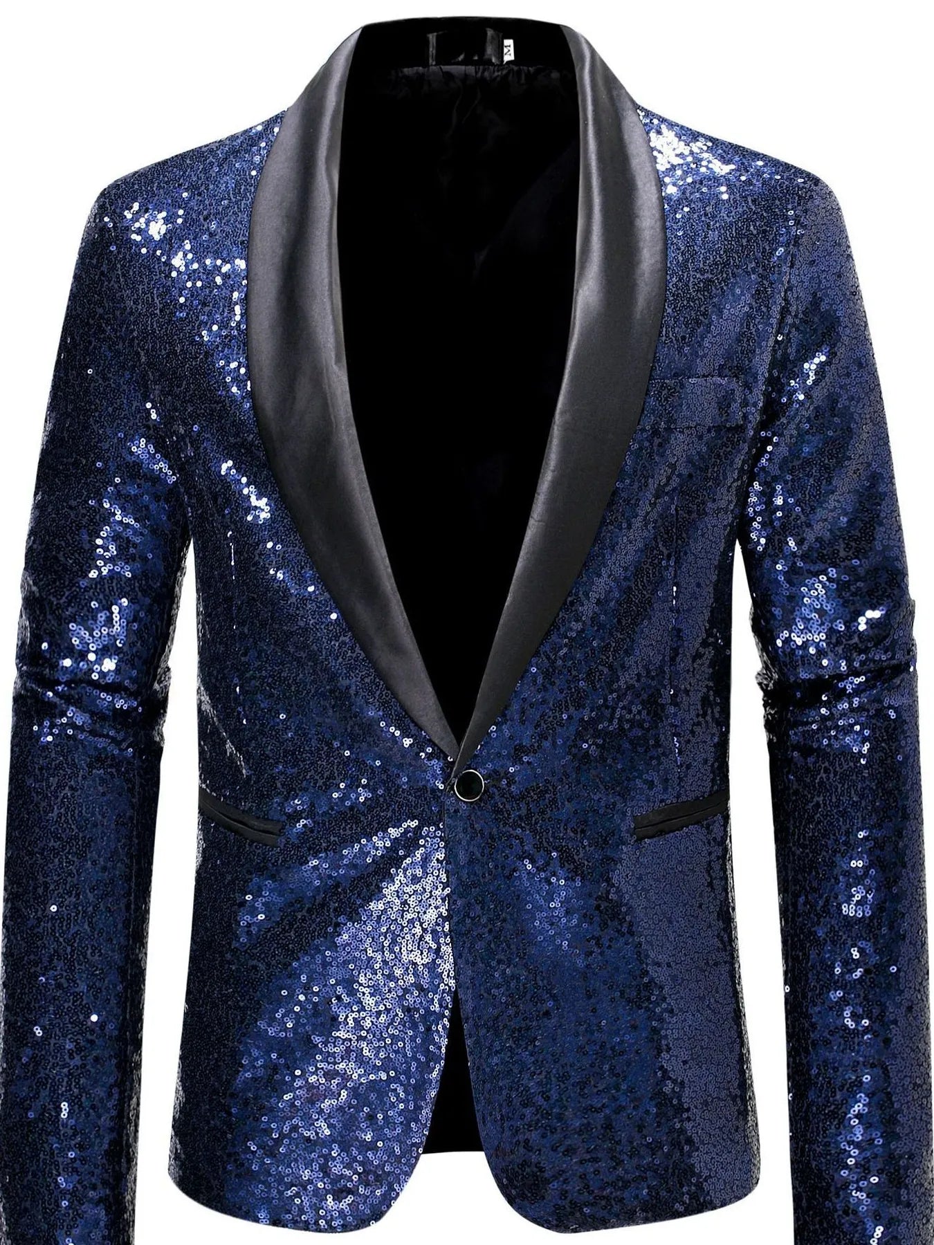Men's Sequin Long Sleeve Blazer
