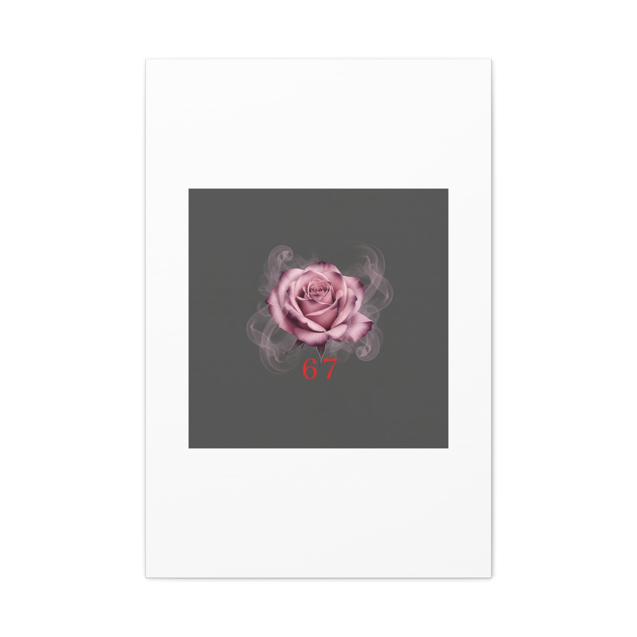 6 7 Valentine's Canvas | Viral Gothic Rose Wall Art | 6 7 Meaning Dark Romance