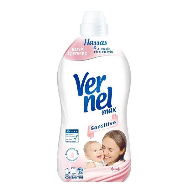 Vernel Maksimum Yumuşatıcı Sensitive Fabric Softener for Sensitive Skin - 48.7 fl oz