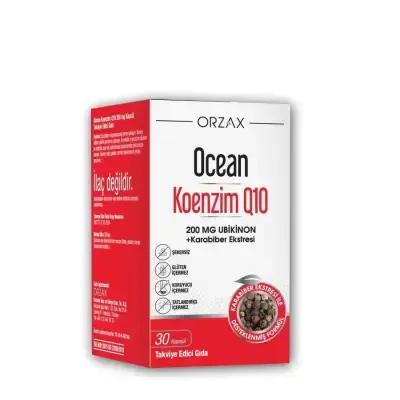 Ocean Koenzim Q10 200mg Capsules - Antioxidant Support & Energy Boost Dietary Supplement