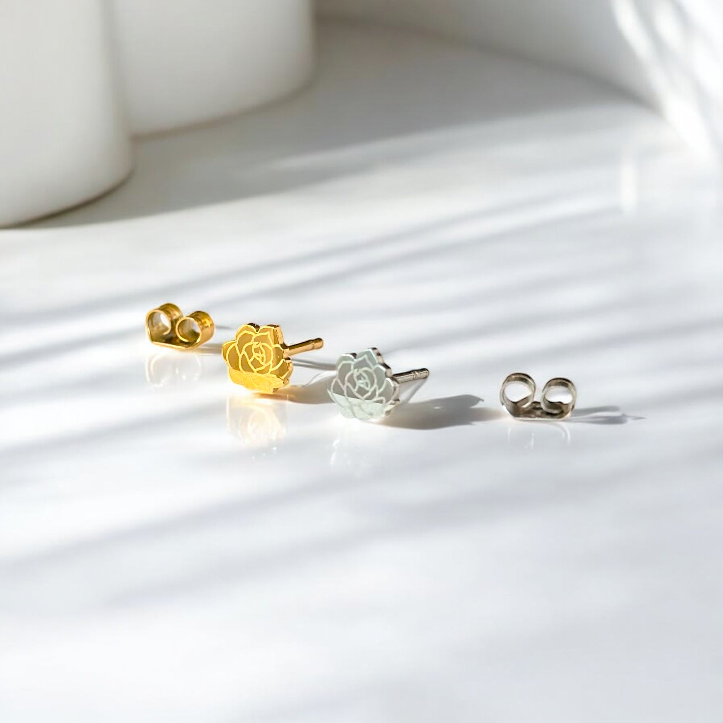 Succulent Terrarium Metal Stud Earrings – Plant Dosage LLC, view 2